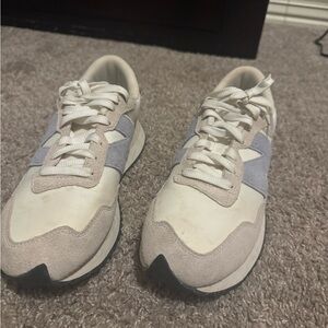 Men's White and Gray Sneakers